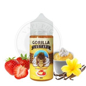 Gorilla Custard Strawberry By E&B, 100ml, 3mg